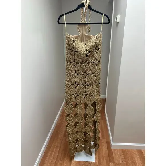 gold dress with heels Zapakasa Women Sparkly Gold Metallic High-Low Cocktail Dress Ruched  Spaghetti Straps A Line Homecoming Dress